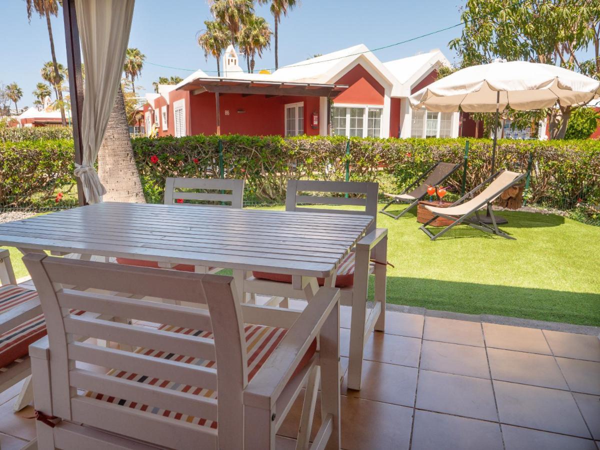 AMAZING PRIVATE TERRACE OVERLOOKING TO THE POOL - Tunos 83 Maspalomas (Gran Canaria) Exterior foto