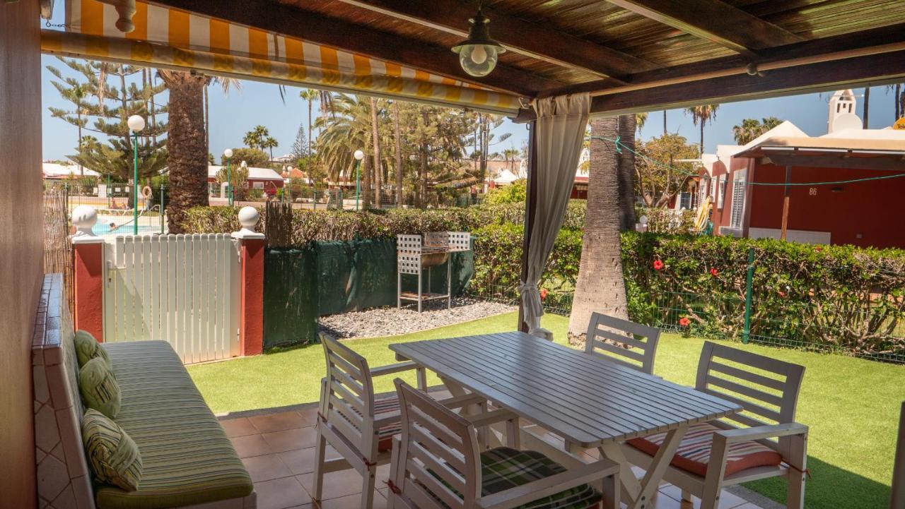 AMAZING PRIVATE TERRACE OVERLOOKING TO THE POOL - Tunos 83 Maspalomas (Gran Canaria) Exterior foto