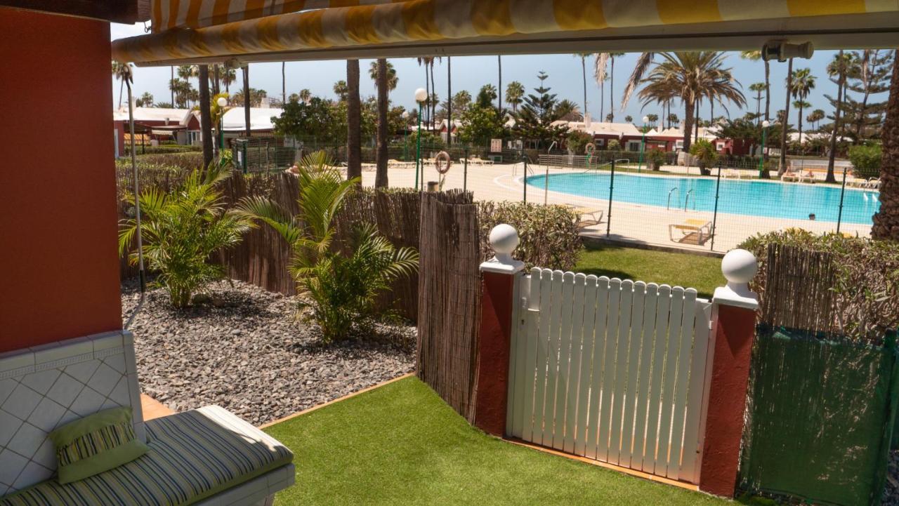 AMAZING PRIVATE TERRACE OVERLOOKING TO THE POOL - Tunos 83 Maspalomas (Gran Canaria) Exterior foto