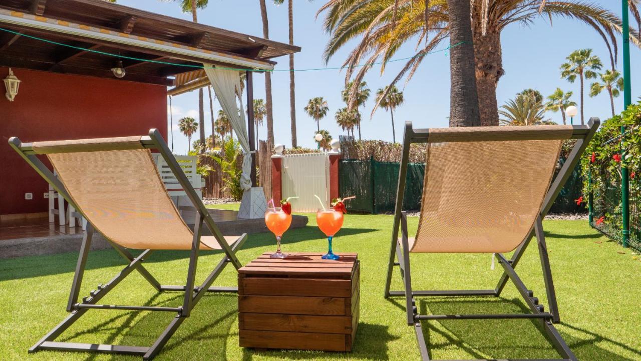 AMAZING PRIVATE TERRACE OVERLOOKING TO THE POOL - Tunos 83 Maspalomas (Gran Canaria) Exterior foto