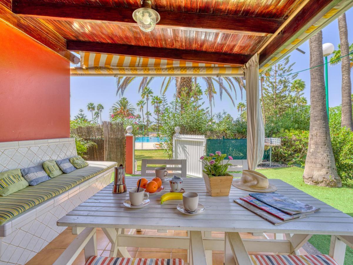 AMAZING PRIVATE TERRACE OVERLOOKING TO THE POOL - Tunos 83 Maspalomas (Gran Canaria) Exterior foto